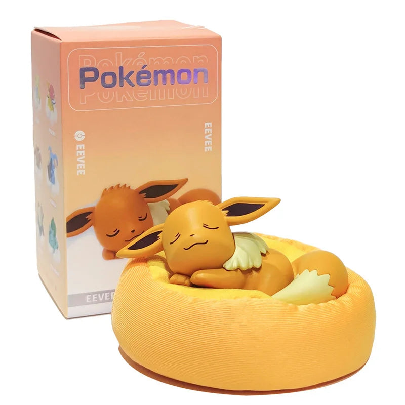 Pokémon Eevee plush toy with packaging on a white background