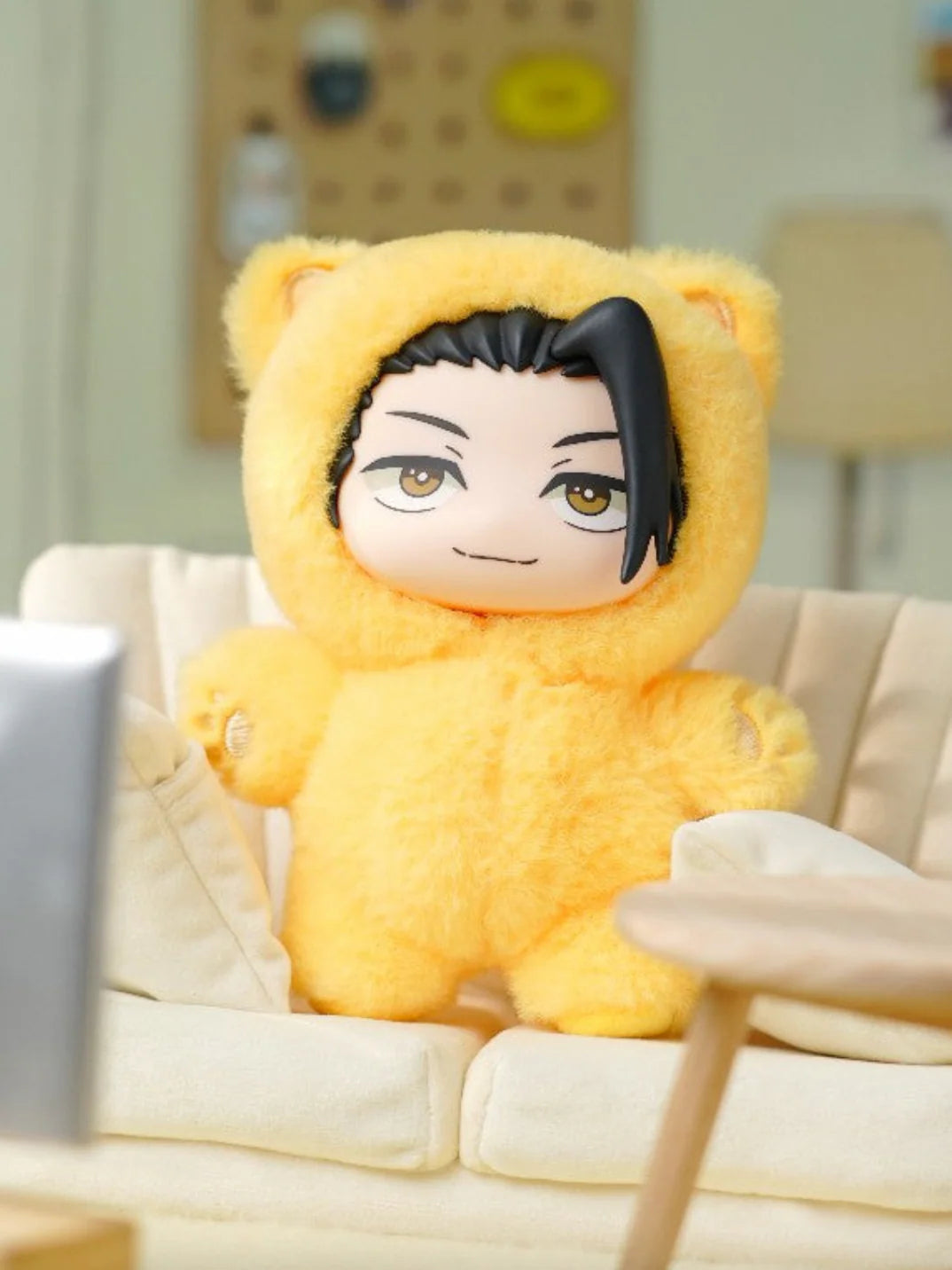 Suguru Geto Cat Ear Plushie. Yellow plushie geto
